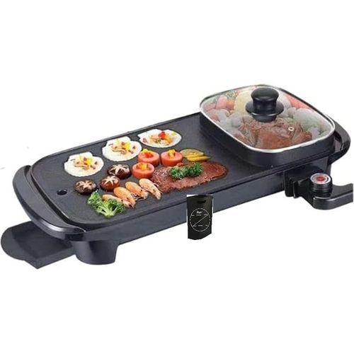 Multi-functional Electric Bar B Q Grill and Hotpot